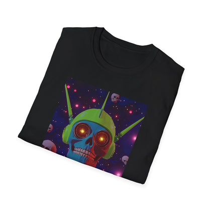 Retro Graphic T-Shirt - Deathstar Design for Sci-Fi Fans