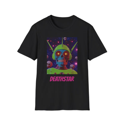Retro Graphic T-Shirt - Deathstar Design for Sci-Fi Fans