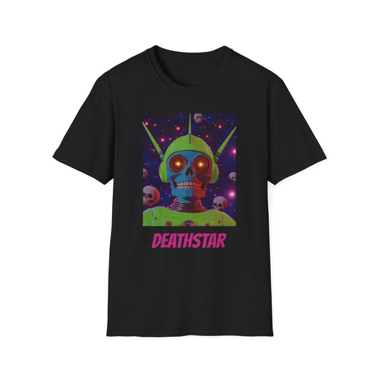 Retro Graphic T-Shirt - Deathstar Design for Sci-Fi Fans